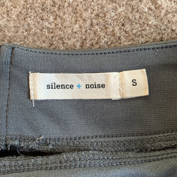 Silence + Noise Grey Black Colorblock Skirt Small - Picture 3 of 5